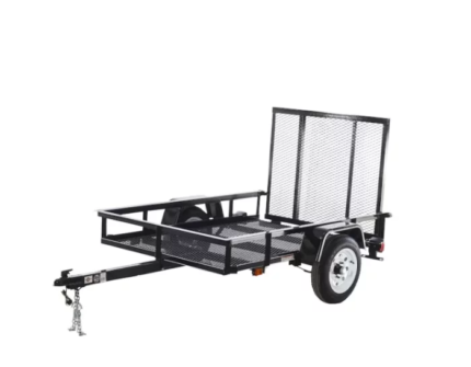 Carry-On Trailer 4′ x 7′ Mesh Floor Utility Trailer with CURT 2-5/16″ A-Frame Coupler