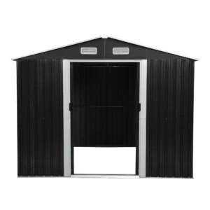 8′ x 10′ Tool Storage Shed Charcoal Black