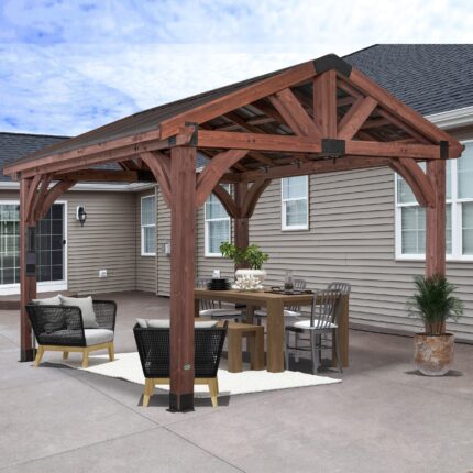 Backyard Discovery 12×12 Arlington Gazebo with Electric