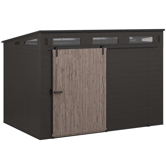 Suncast Modernist 10 ft. W X 7 Ft. D Barn Door Resin Storage ShedSuncast Modernist 10 ft. W X 7 Ft. D Barn Door Resin Storage Shed & included installation fee - Image 3